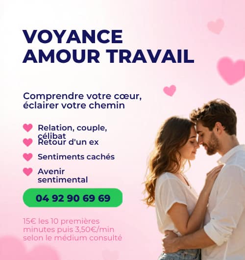 La vie sentimentale est souvent source de questionnements et d’émotions fortes.

Que vous soyez en couple, en rupture ou dans une situation floue, une consultation peut vous aider à mieux comprendre les dynamiques relationnelles et vos ressentis.